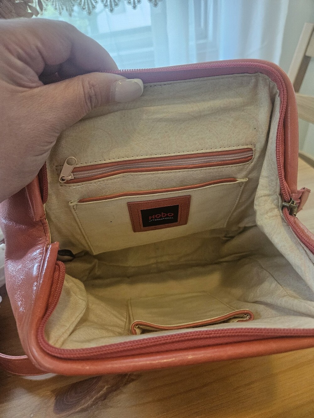 Vintage Pink Hobo International leather handbag - Picture 11 of 15